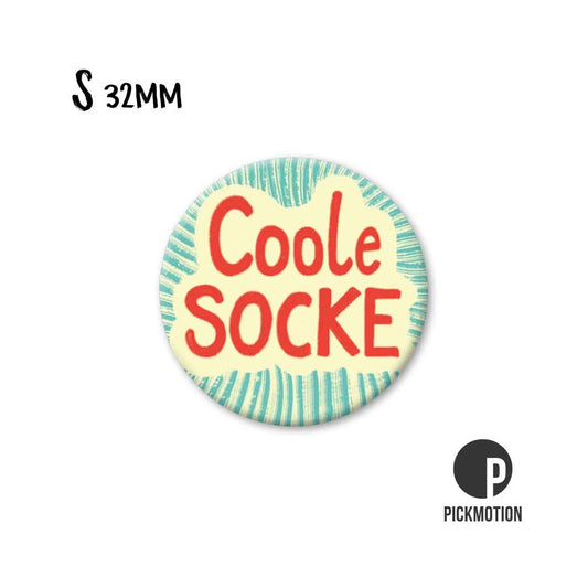 Magneet rond 32mm "Coole Socke"