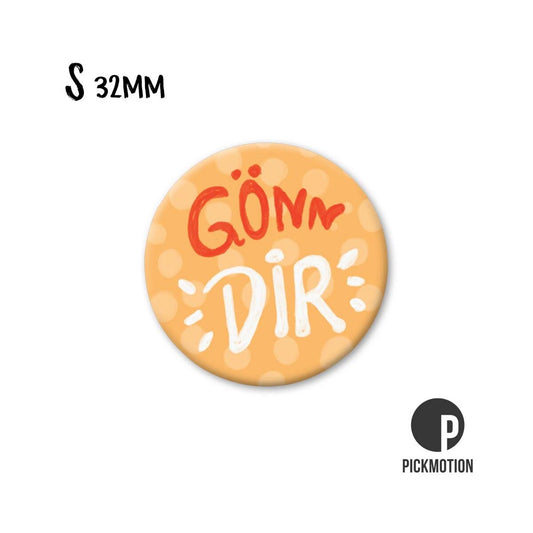 Magneet rond 32 mm "Gönn Dir"