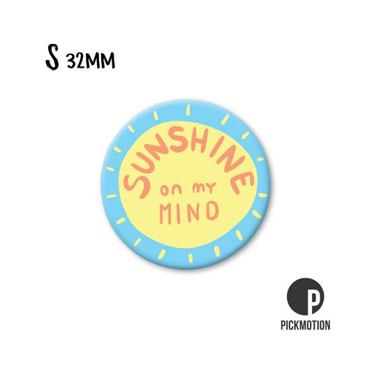 Magneet rond 32 mm "Sunshine on my mind"