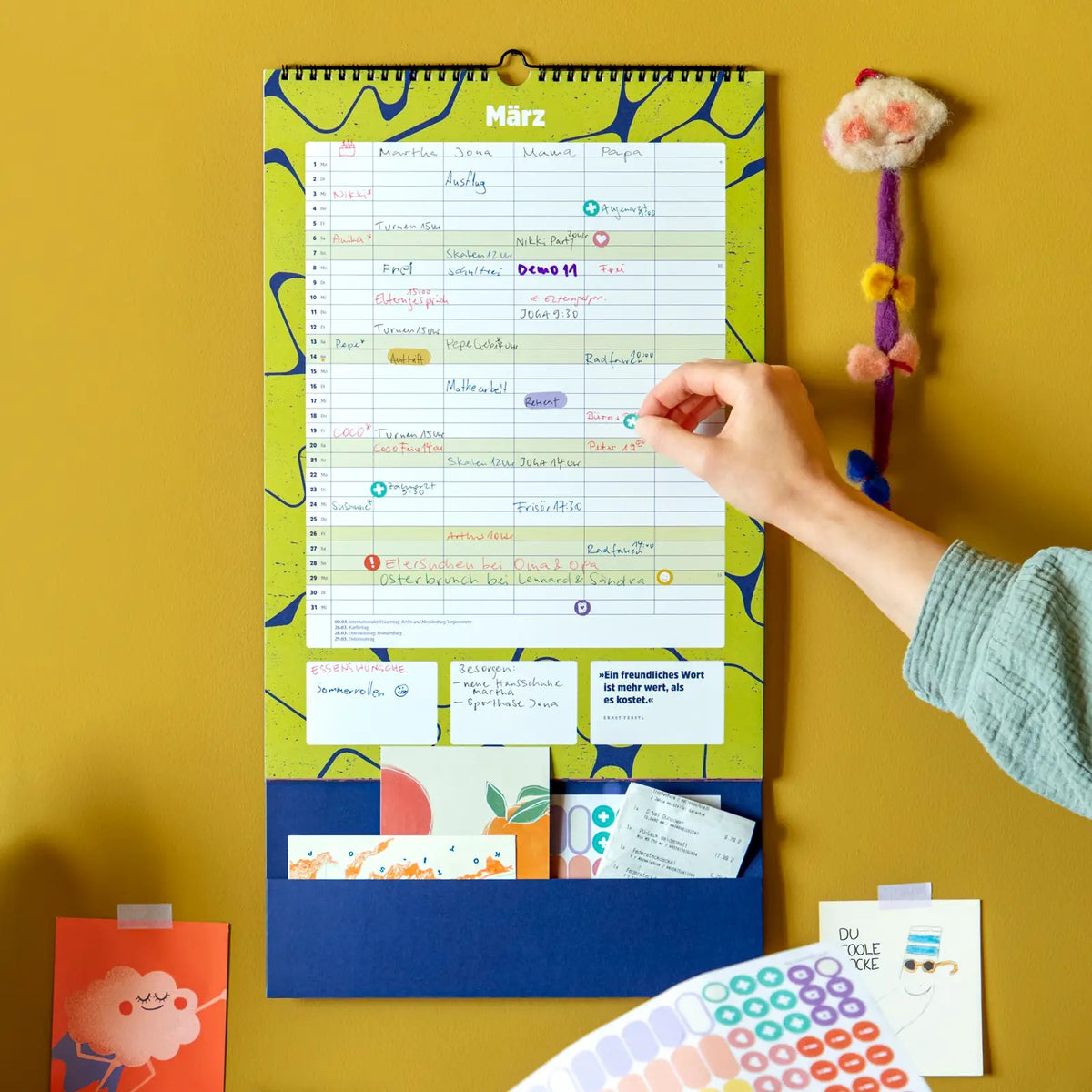 Familienkalender „Halbwegs entspannt durch 2027 mit der Familie“ 🌿
