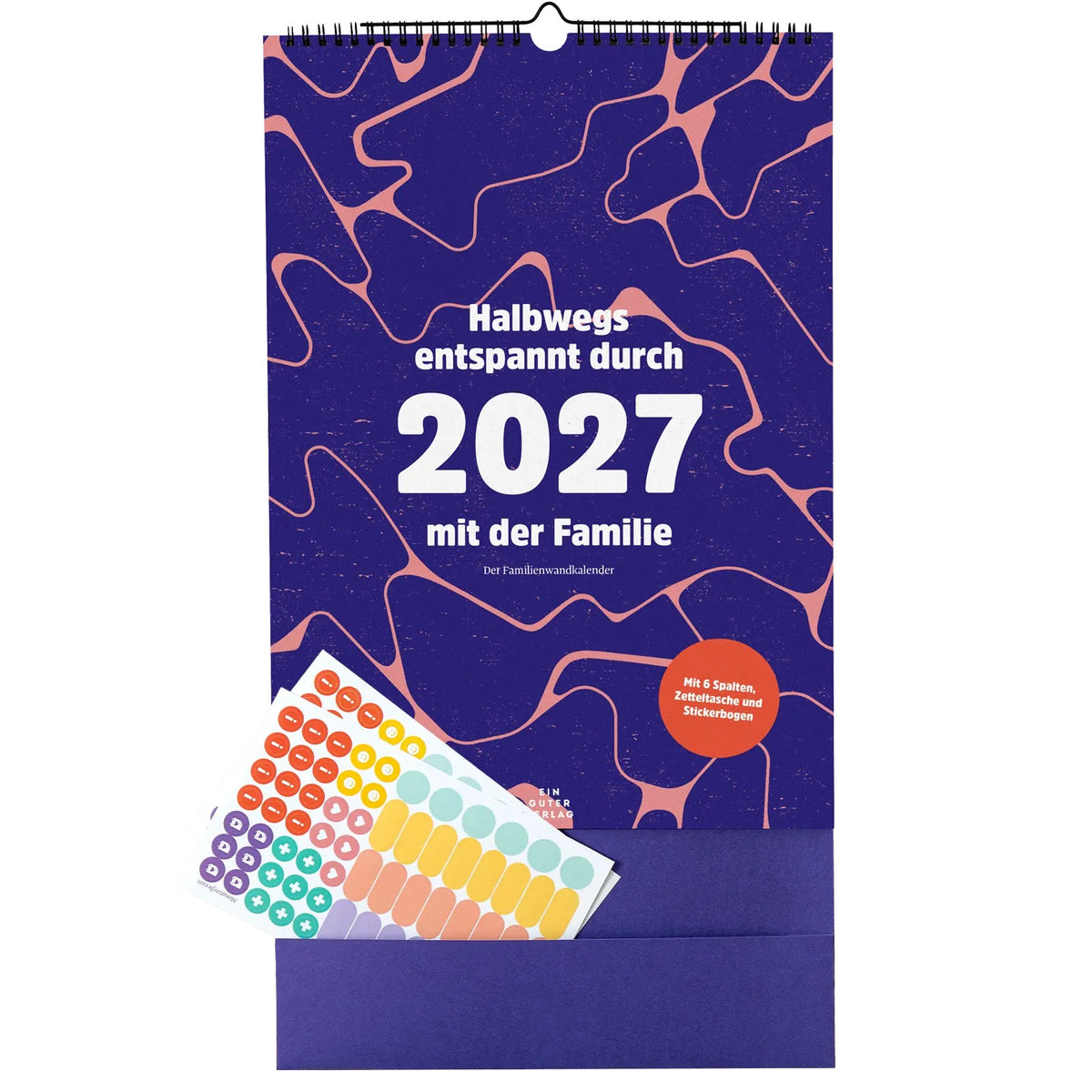 Familienkalender „Halbwegs entspannt durch 2027 mit der Familie“ 🌿