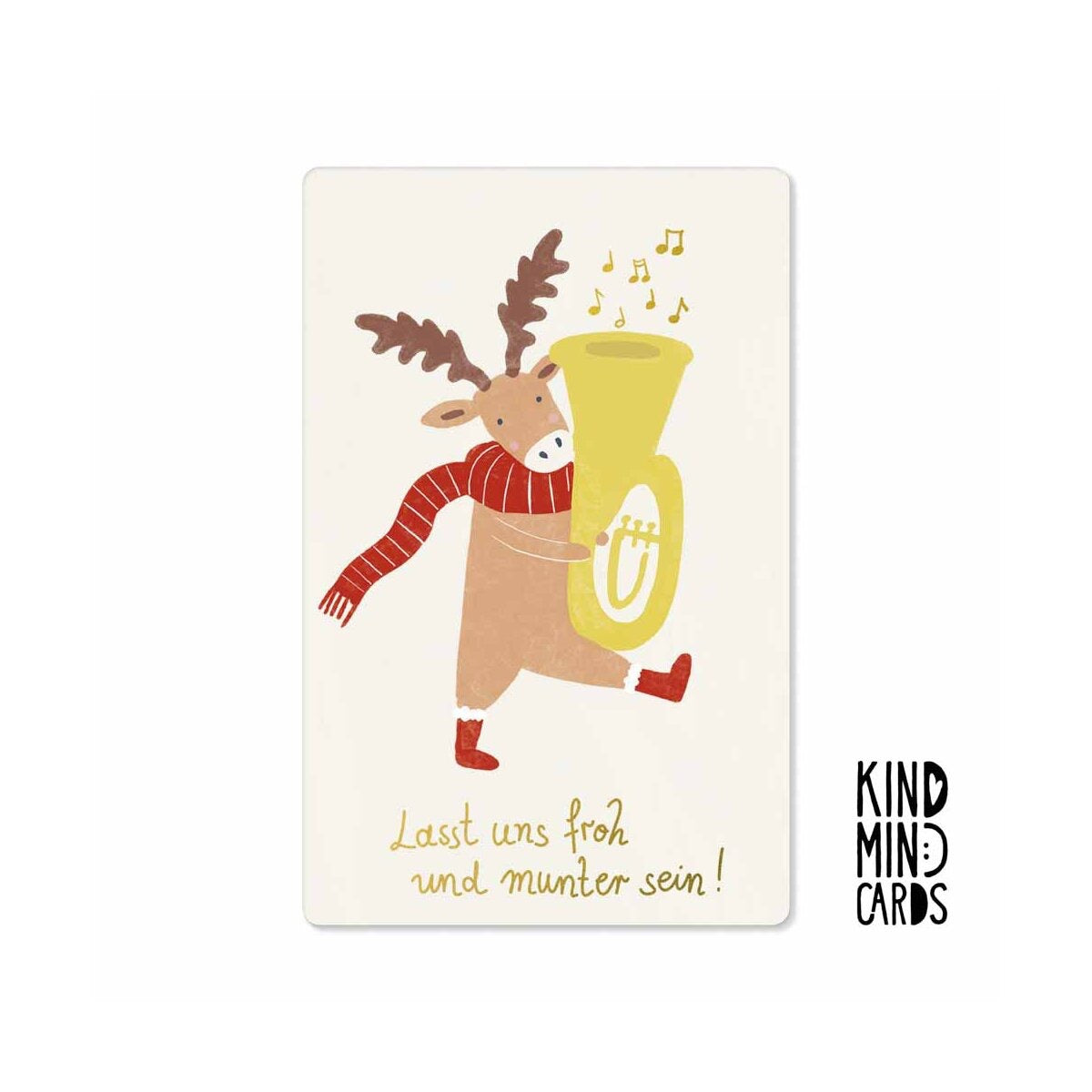 Kind Mind Card "Laat ons vrolijk en blij zijn"