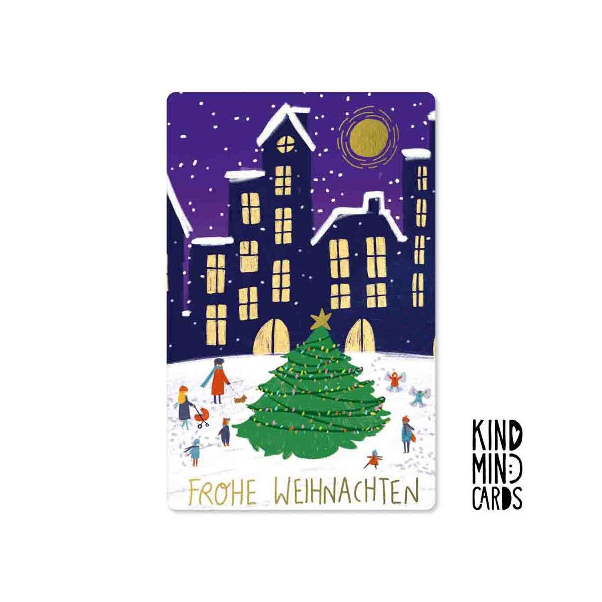 Kind Mind Card "Merry Christmas at Night"