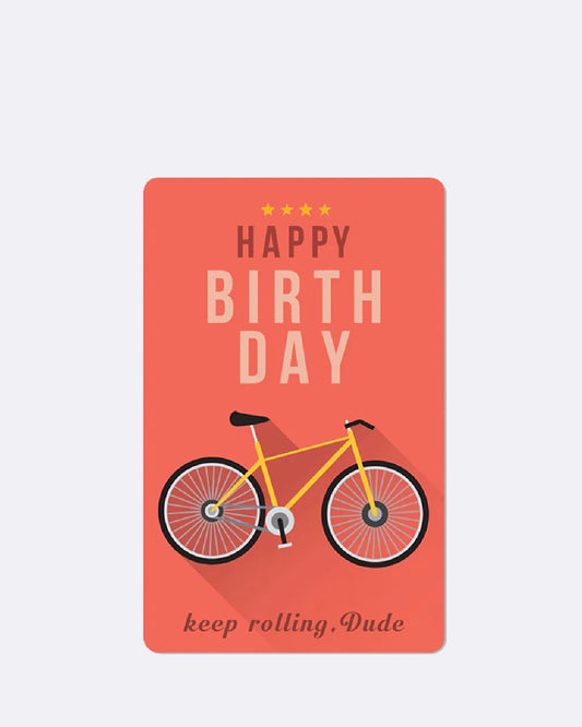 Lunacard Postkarte "Birthday Bike"