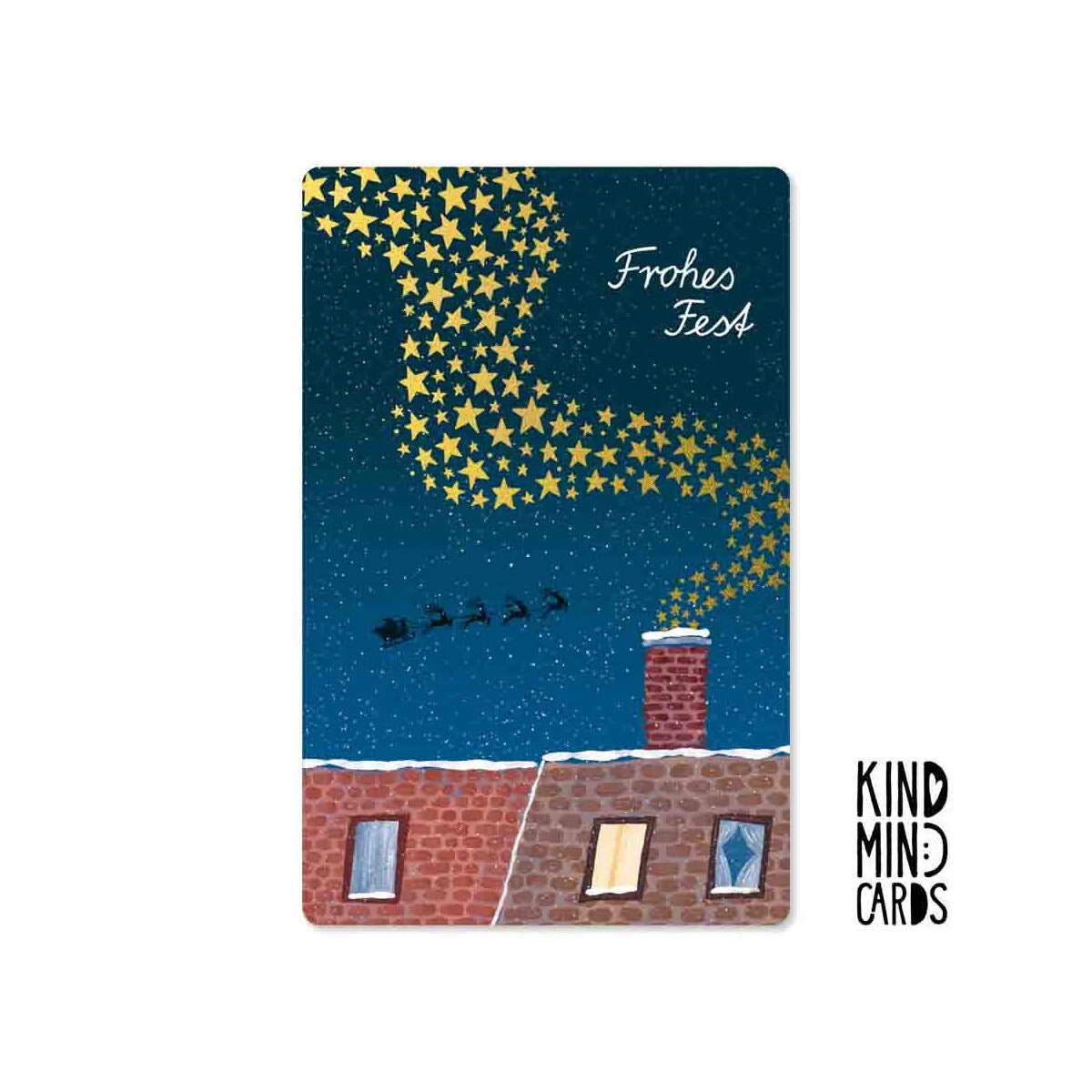 Kind Mind Card "Happy Holidays Star Shower"