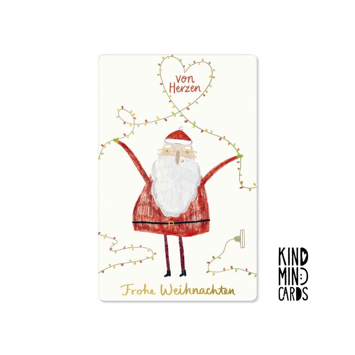 Kind Mind Card "Merry Christmas from the bottom of my heart"