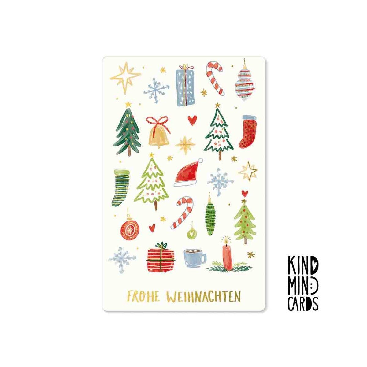Kind Mind Card "Fijne Kerst Symbolen"