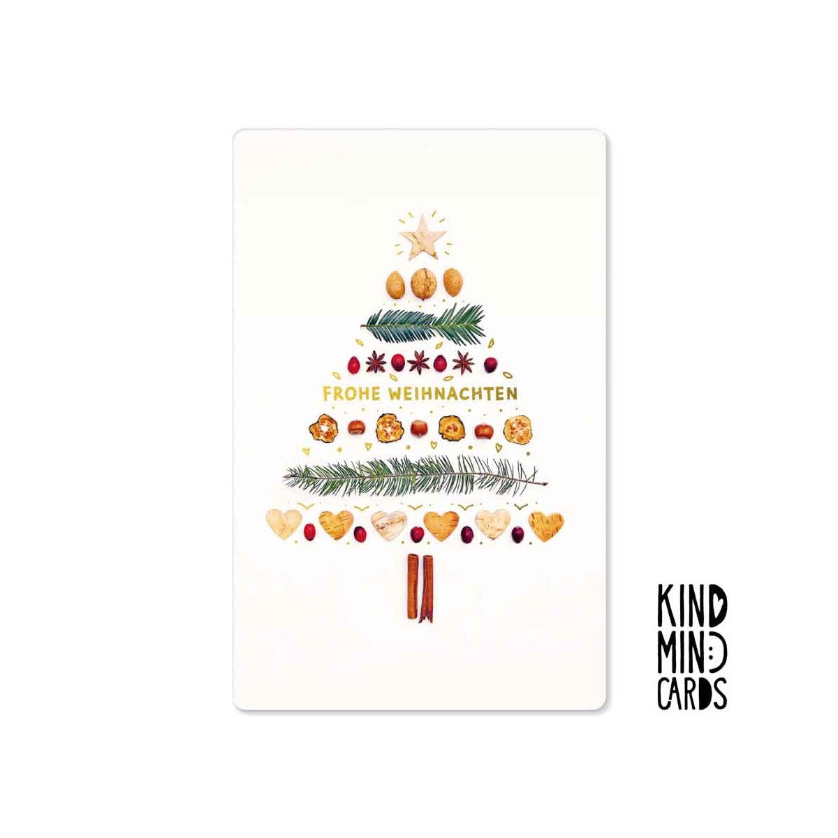 Kind Mind Card "Frohe Weihnachten Baum"