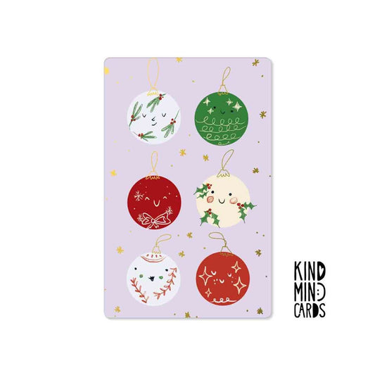 Kind Mind Card "Christmas Ornaments"