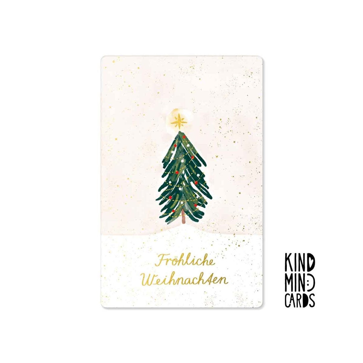 Kind Mind Card "Vrolijk Kerstfeest Boom"