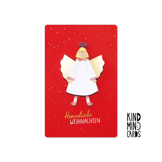 Kind Mind Card "Himmlische Weihnachten Engel"