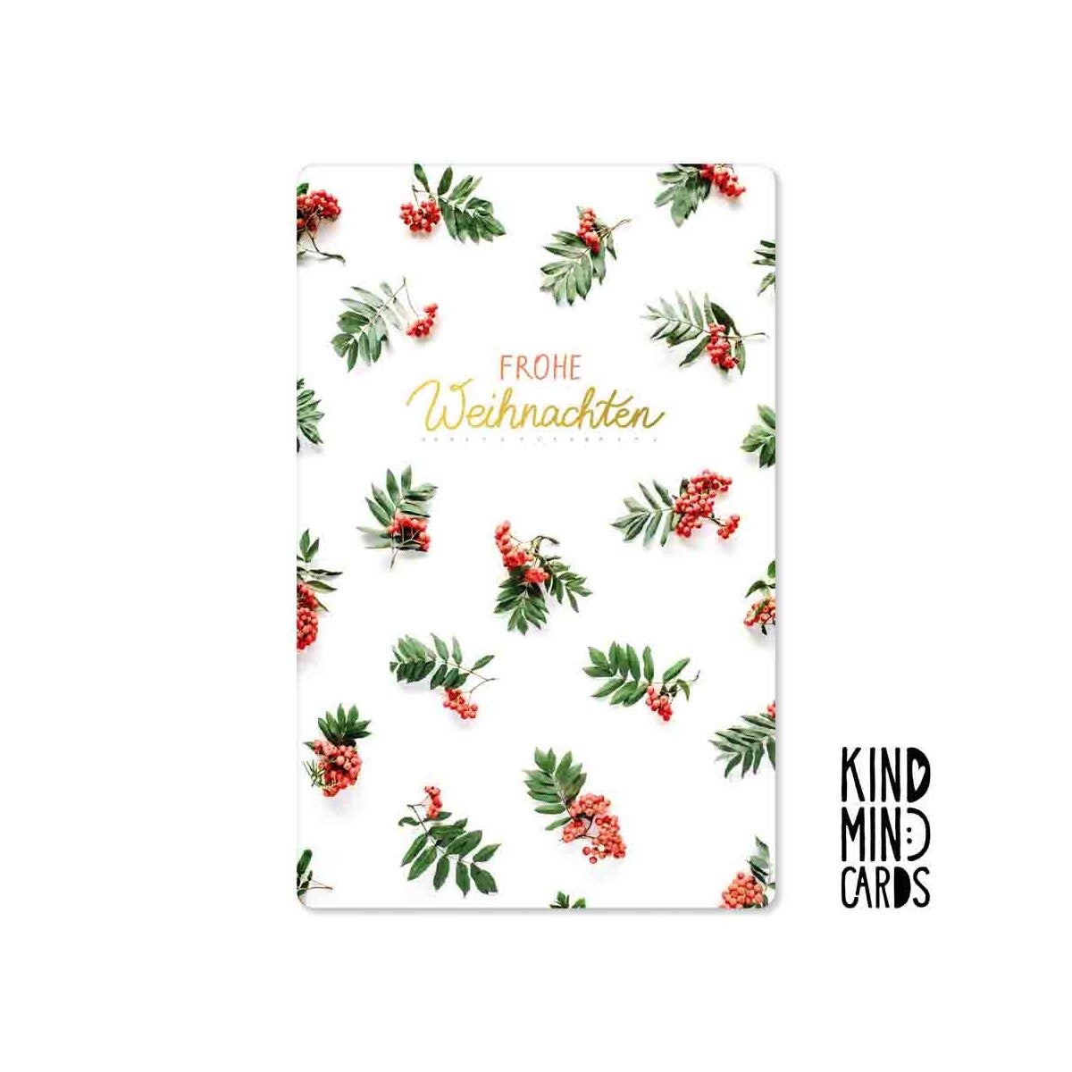 Kind Mind Kaart "Vrolijk Kerstfeest Patroon"