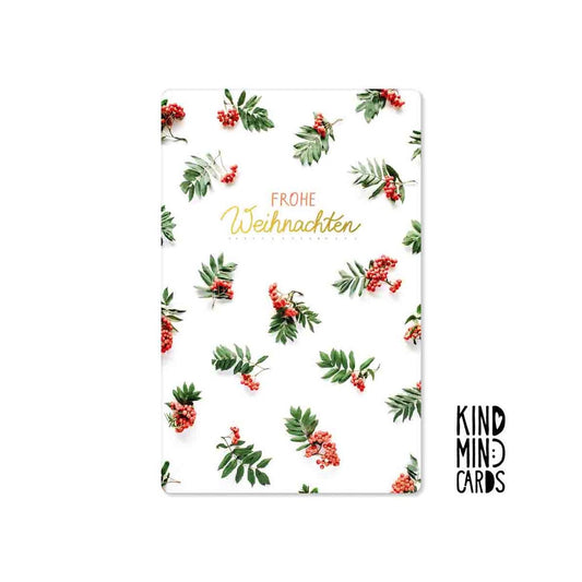 Kind Mind Kaart "Vrolijk Kerstfeest Patroon"