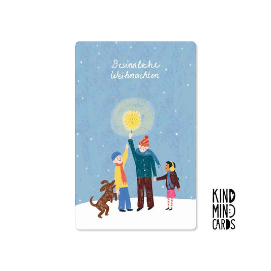 Kind Mind Card "Besinnliche Weihnachten Familie"