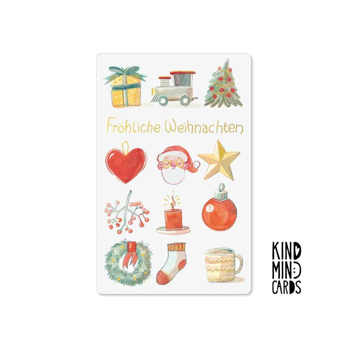 Kind Mind Card "Merry Christmas Symbols"