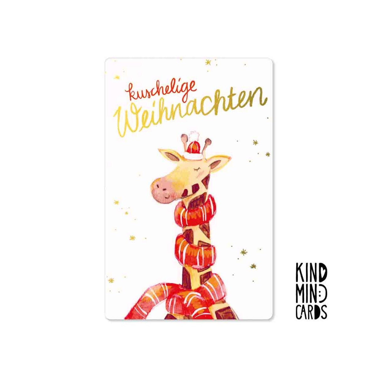 Kind Mind Card "Knuffel Kerst Giraffe"