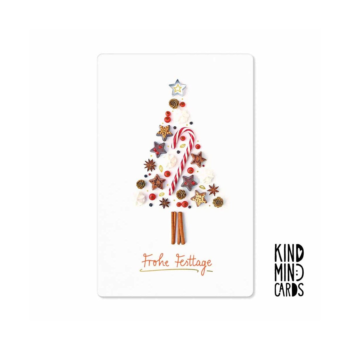 Kind Mind Card "Happy Holidays Tree"
