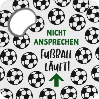 Untersetzer mit Flaschenöffner "Fussball"