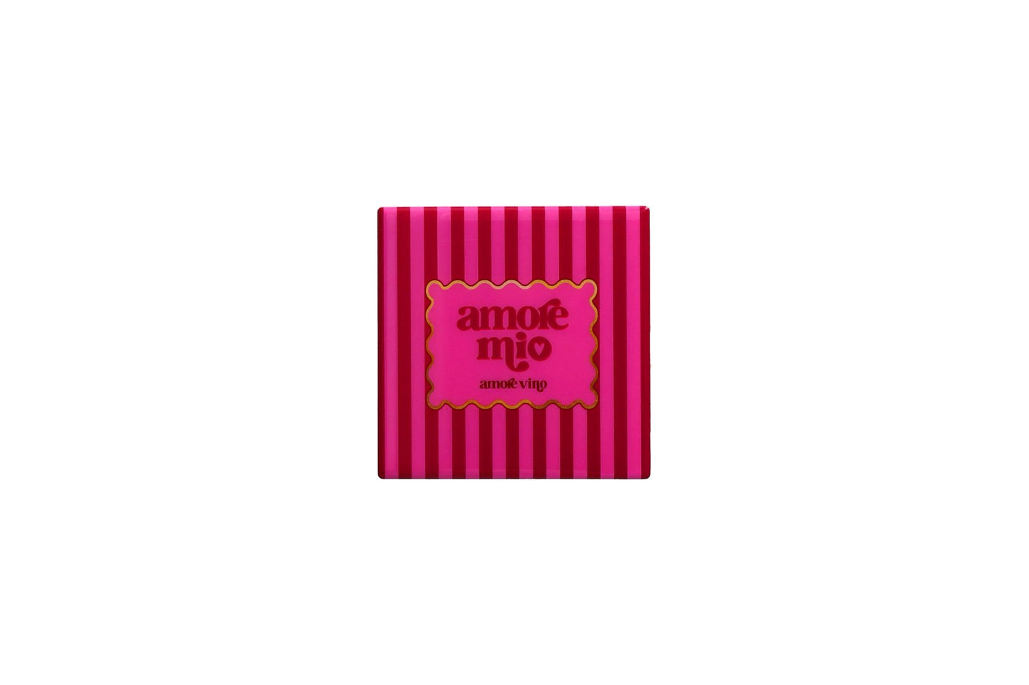 Love Tiles Fliese/ Untersetzer "AMORE MIO" rosa/ rot