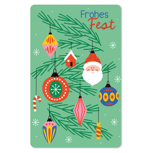 Lunacard Postkarte "Baumschmuck"