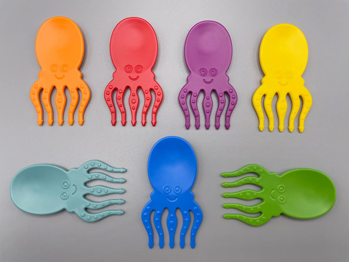 Pieksi 7er Set „Ocean’s Seven“ – Tintenfisch Snack-Piekser 🐙
