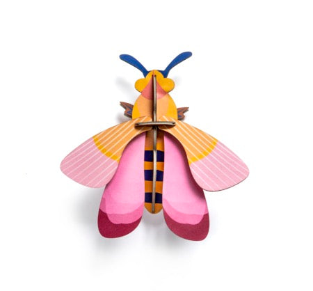 "Pink Bee" - Mini-insect als wanddecoratie