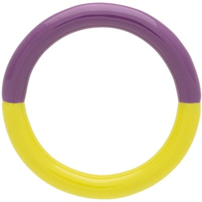 LULU Copenhagen Double Color Ring – Wild Lime - Purple Harvest