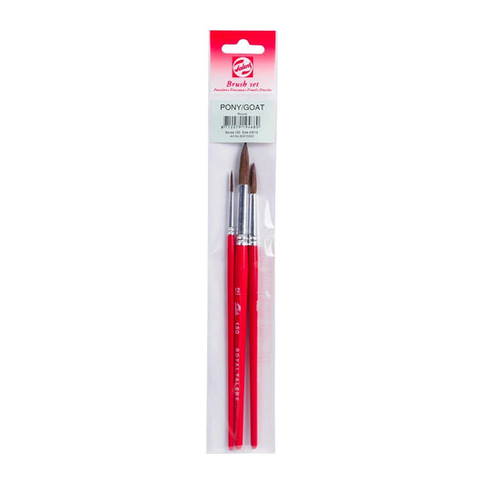 TALENS Watercolour brush set | series 150 no. 4-8-12
