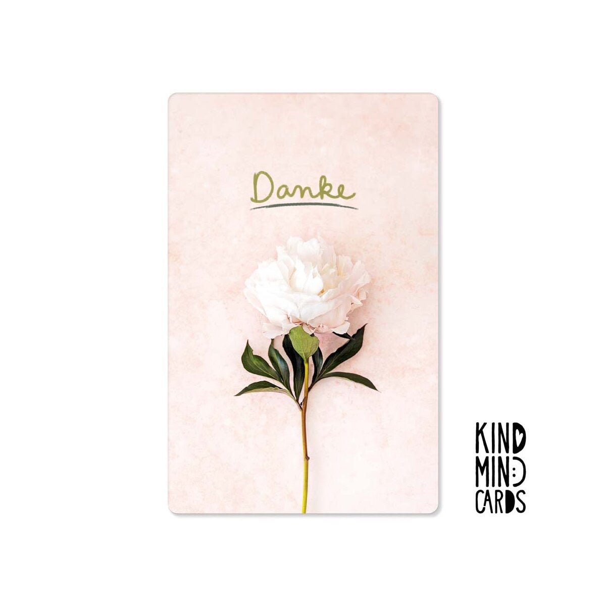 Kind Mind Card "Thank You White Flower"