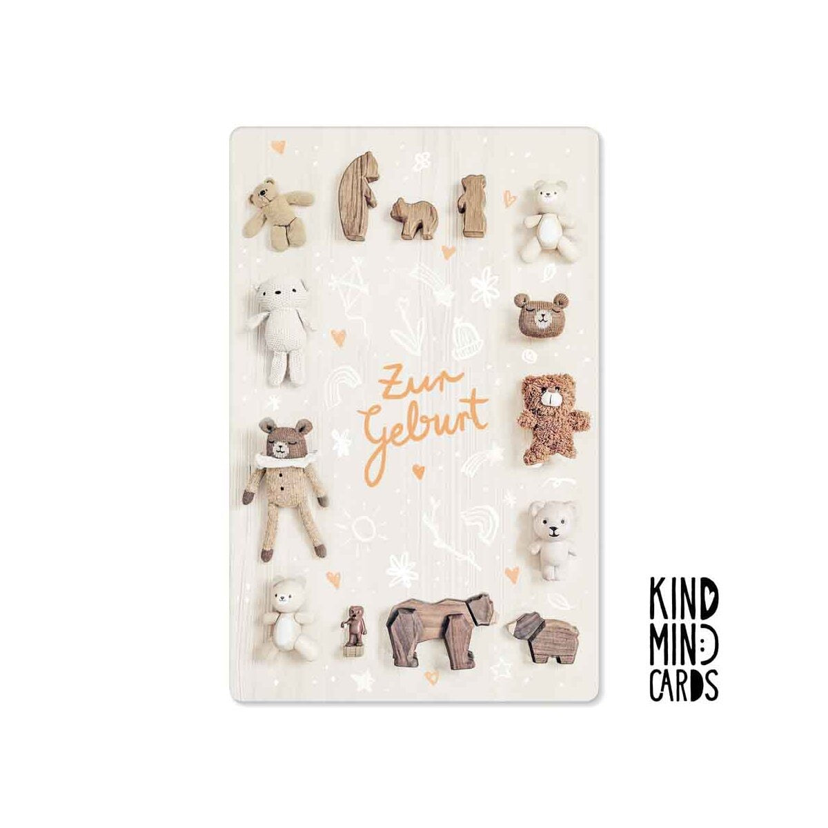 Kind Mind Card "Voor de geboorte van Teddy"
