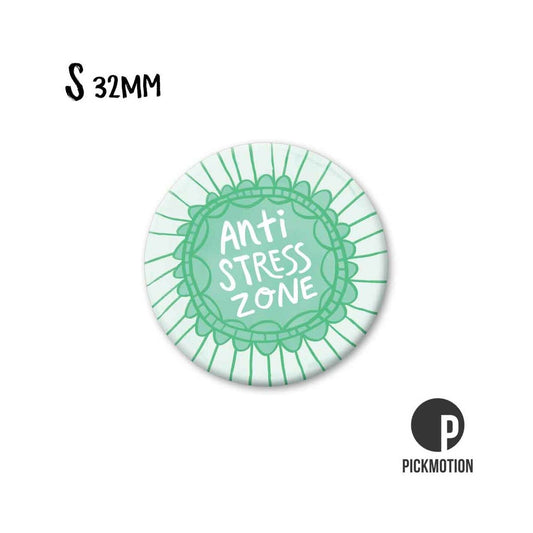 Magneet rond 32 mm "Antistresszone"