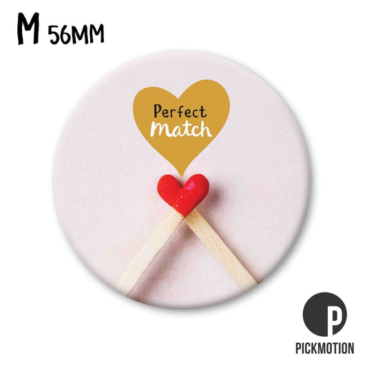 Magneet rond 56 mm "Perfect match matches"