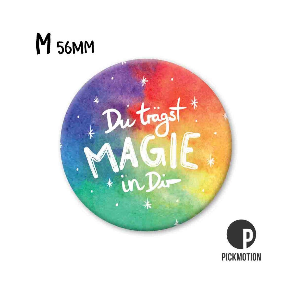 Magneet rond 56mm "Je draagt magie in je"