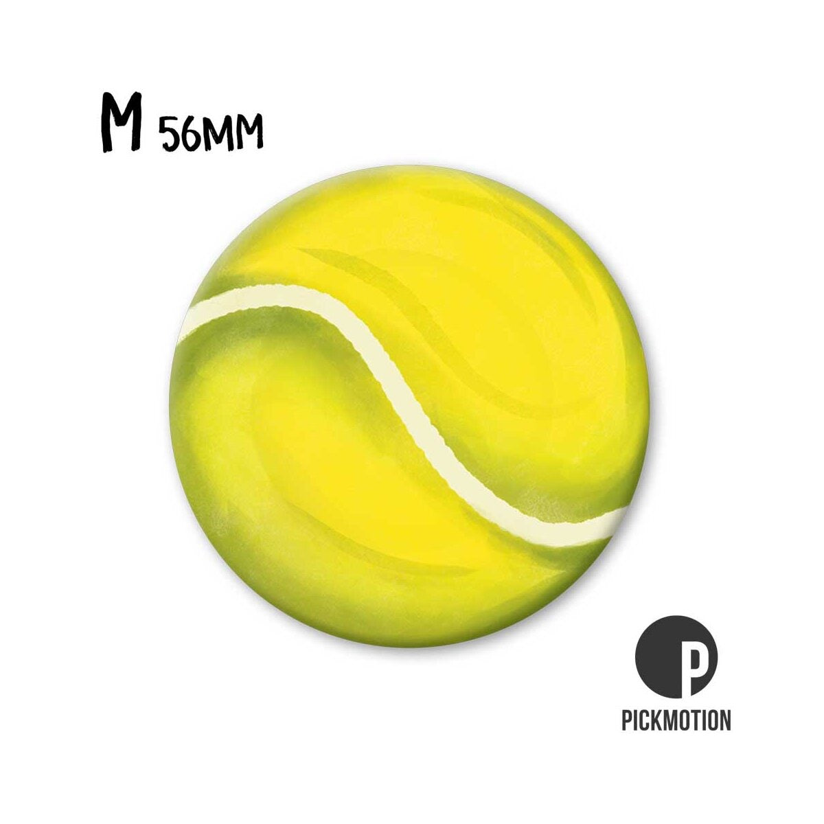 Magneet rond 56 mm "Tennisbal"