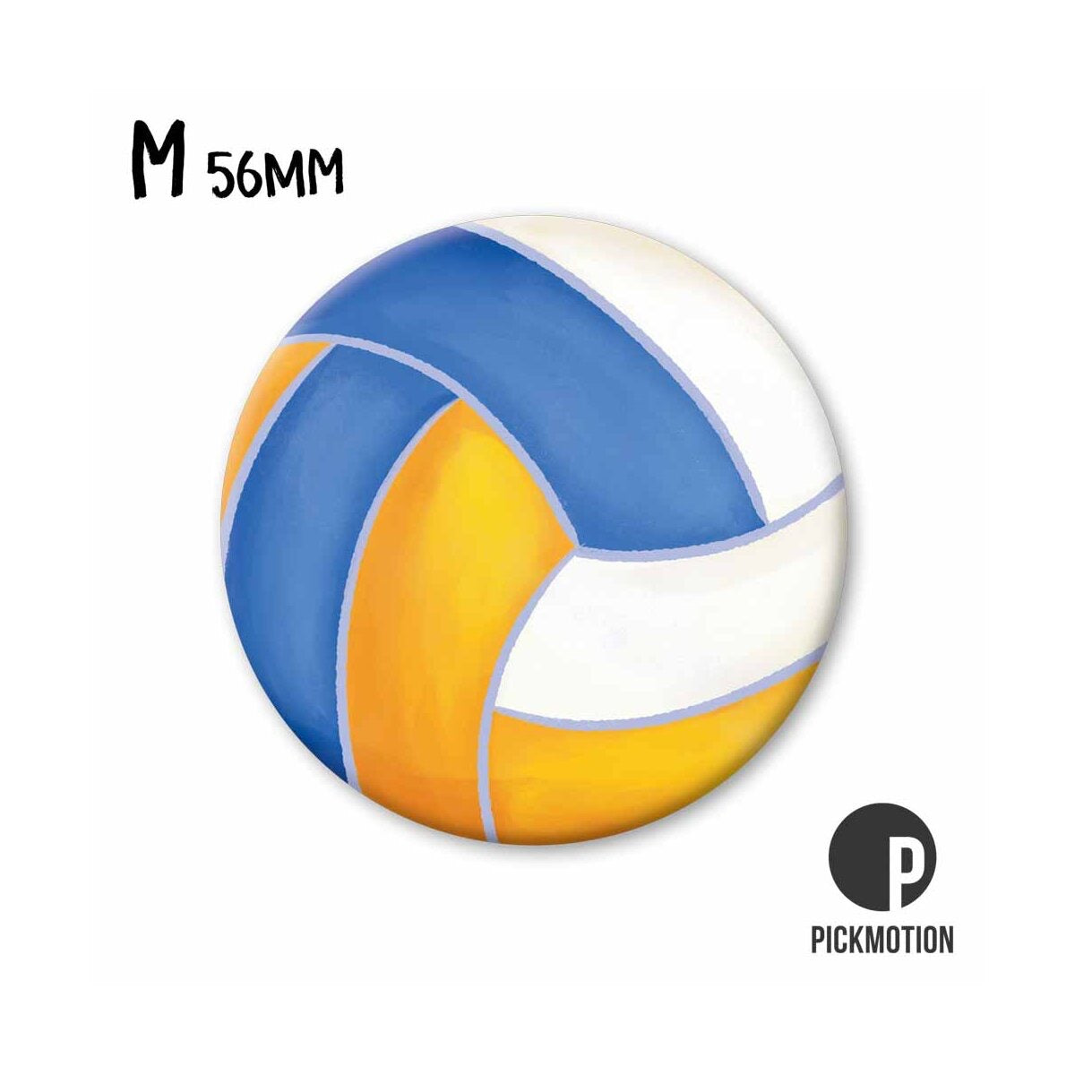Magneet rond 56mm "Volleybal"