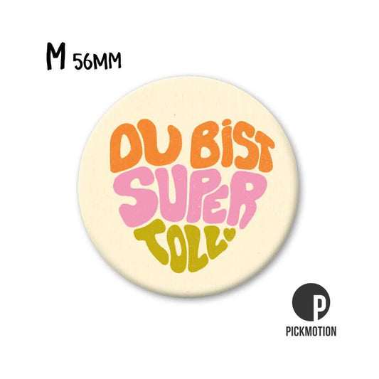 Magneet rond 56 mm "Jij bent lief hart"