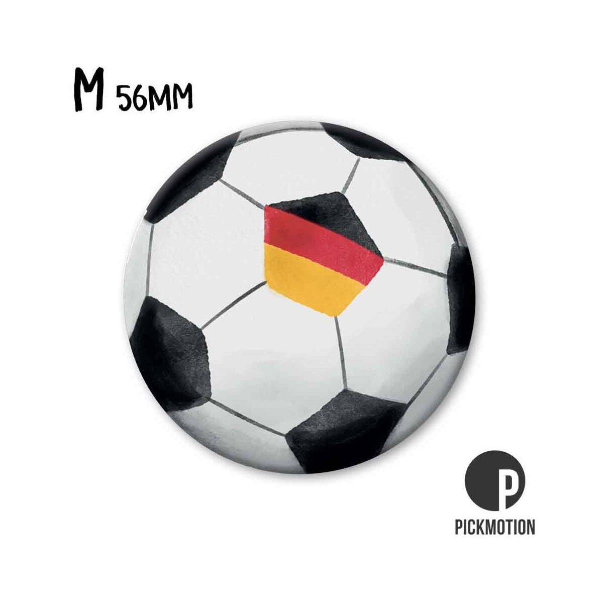 Magneet rond 56mm "Voetbal Germany"