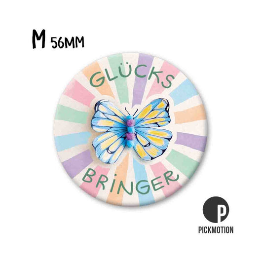 Magnet rund 56mm "Glücksbringer Schmetterling"