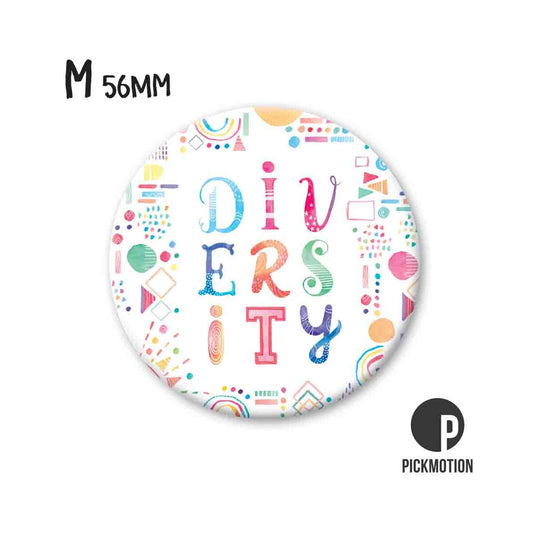 Magneet rond 56 mm "Diversiteit"