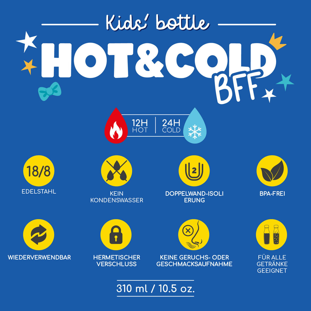 Thermosflasche für Kinder "Penguin" mit Pinguin-Motiv von Legami