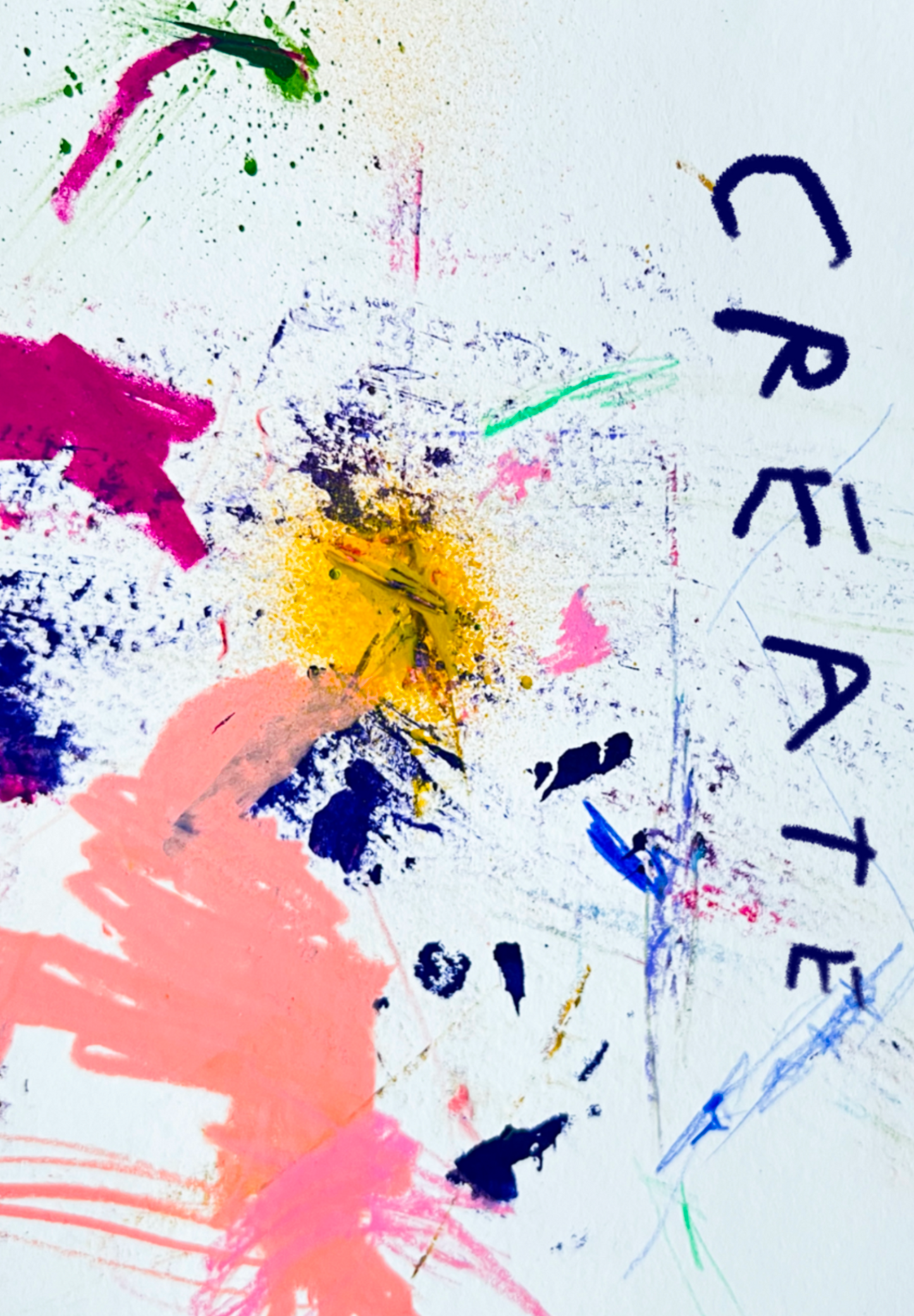 "Create ..." Exklusive Postkarte aus der Artist Edition von der Berliner Künstlerin Elisa Klinkenberg