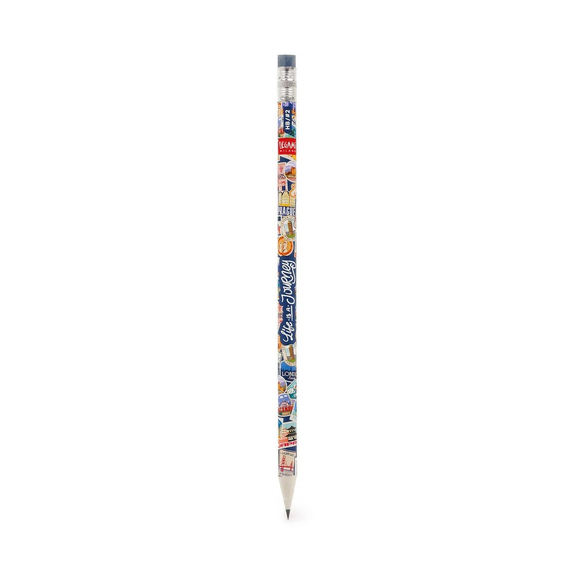 Bleistift "Travel Stickers" von Legami (I used to be a Newspaper-Kollektion)