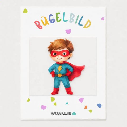 Bügelbild "Superheld" zum Aufbügeln (A6)