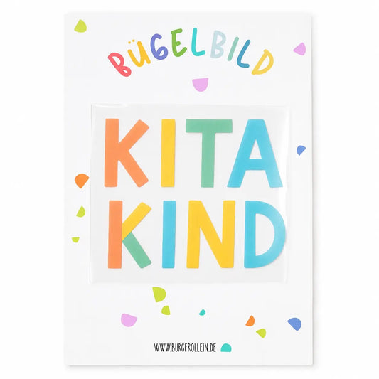 Bügelbild "Kitakind" zum Aufbügeln
