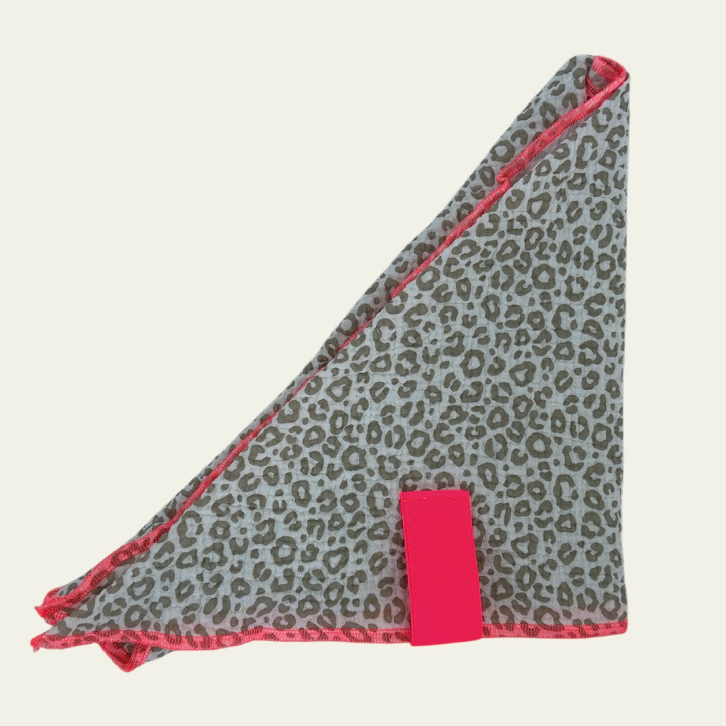 Musselin Tuch Dreieck Leo Pink