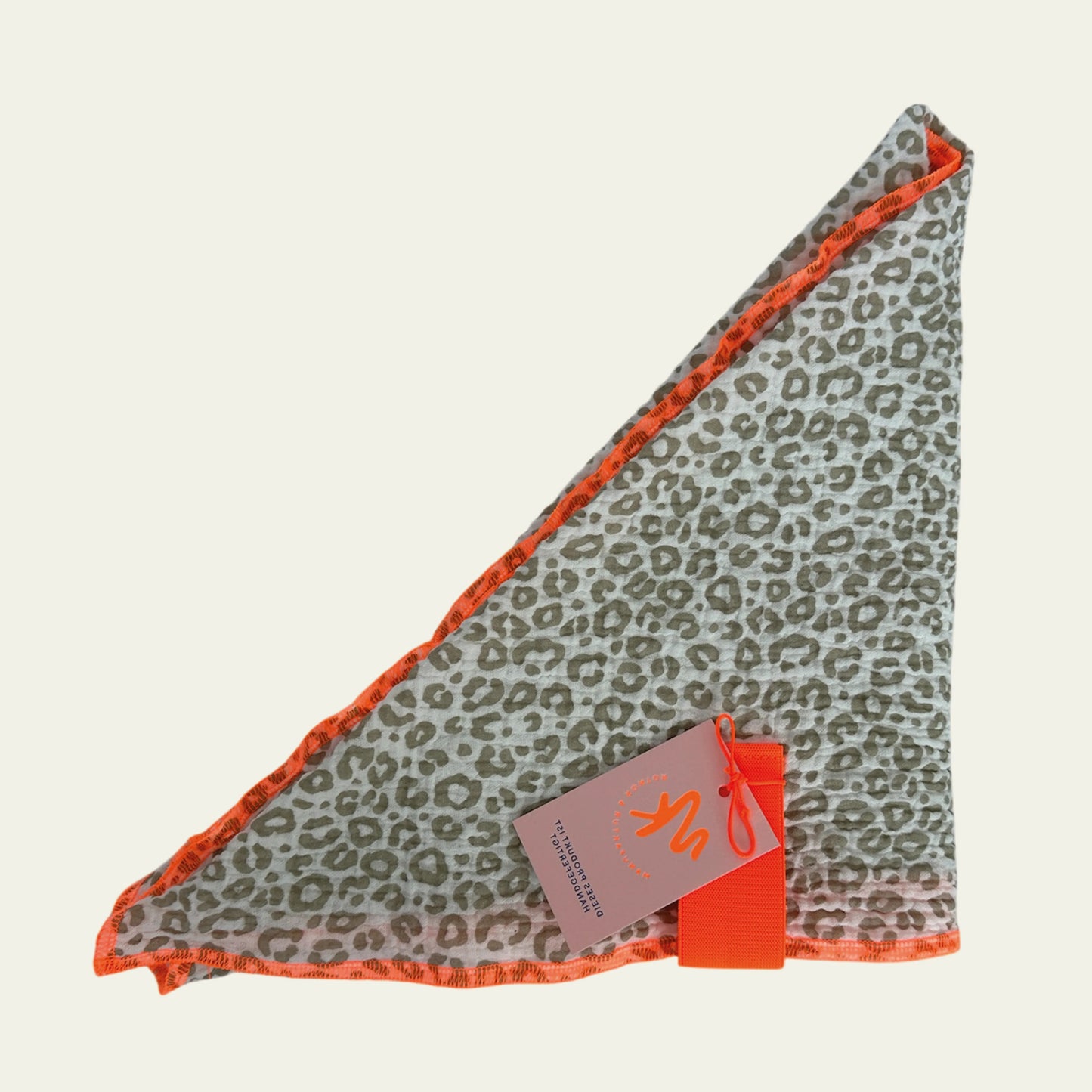 Musselin Tuch Dreieck Leo Orange