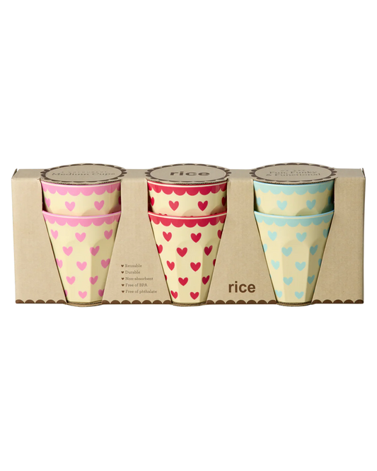 Melamin Herzbecher 6-Pack