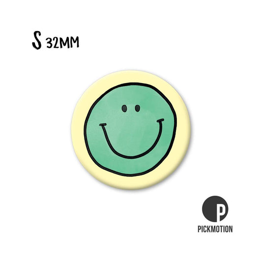 Magneet rond 32mm "Smiley groen"
