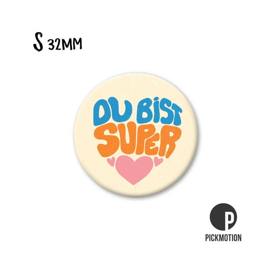 Magneet rond 32 mm "Jij bent geweldig"