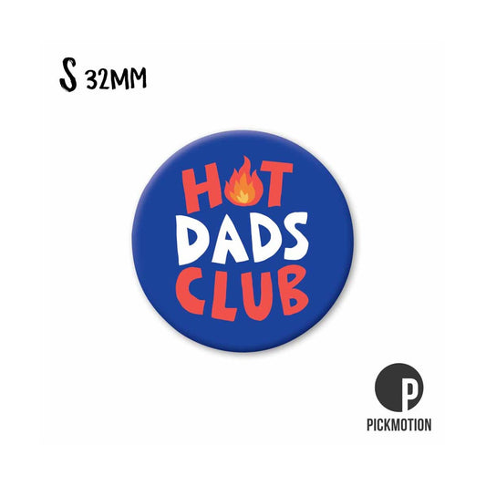 Magnet rund 32mm "Hot Dads Club"